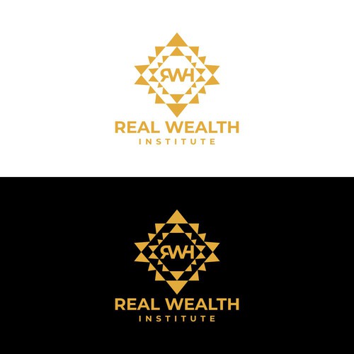 [LOGO] Real Wealth Institute: Spiritual Enlightenment Course Design by BHE_BHE ART