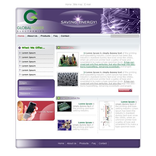 Design di Website Design for Green Electronic Company di GlobalVisionA