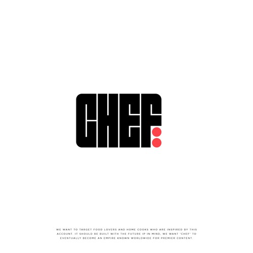 "CHEF": Food & Cooking Social Media Logo Design by NouNouArt