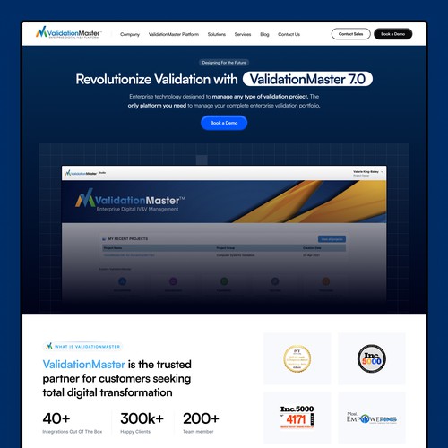 ValidationMaster Digital IV&V Website Re-Design Project Design by Ali Sayfiddinov