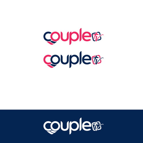Couple.tv - Dating game show logo. Fun and entertaining. Design por Sufiyanbeyg™