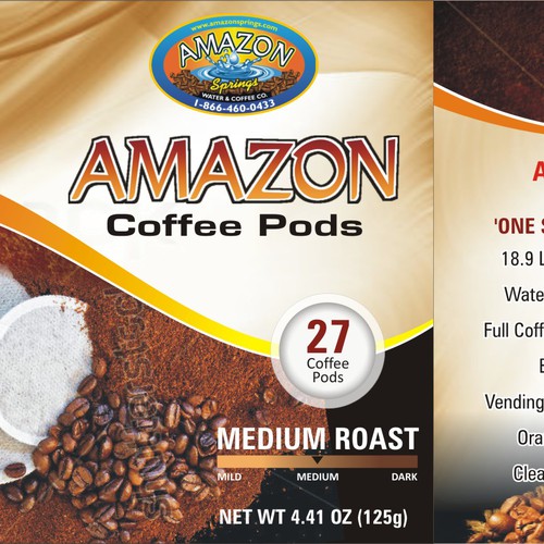 Designs Amazon Springs Water Co. Ltd. Looking for Coffee Packaging