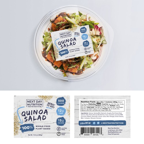 Plant-based food label design Design by Mz•SquirL