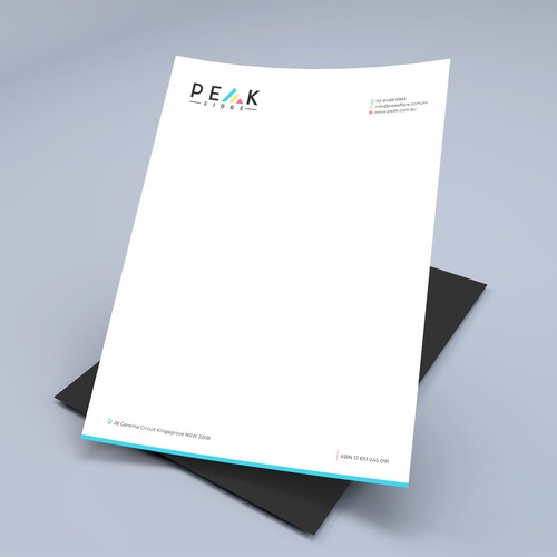 Creative, slick, professional Stationary for New Brand - Peak Fibre - Design by Xclusive16