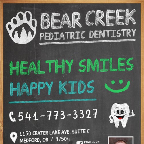 We need a new look to advertise our pediatric dental office Design by Goran051