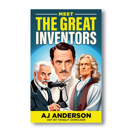 Young Adults Book Cover "Meet The Great Inventors" Design by vsardju