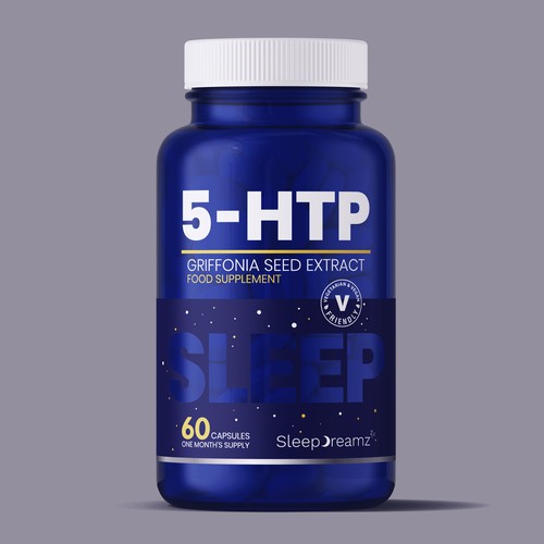Sleep Supplement Label Design for Global Sleep Brand Design by gs-designs