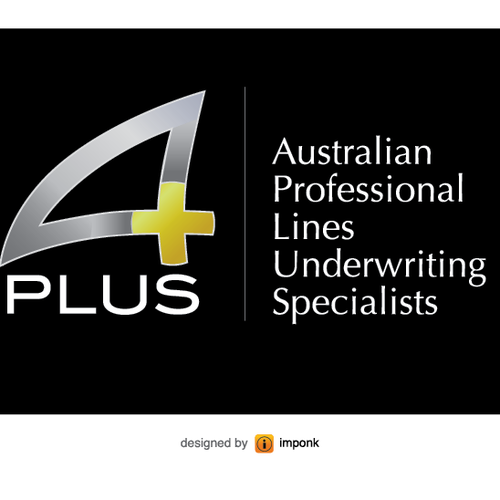 logo for APlus (Australian Professional Lines Underwriting SpecialistsP Design by imponk