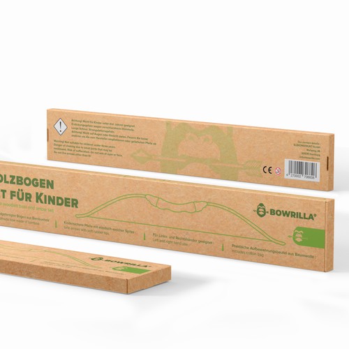 Create an unique craft / corrugated paper box packaging design for our new brand BOWRILLA® Design by CUPEDIUM