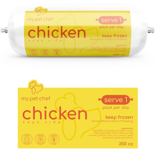 Premium Fresh Dog Food Diseño de Totoya