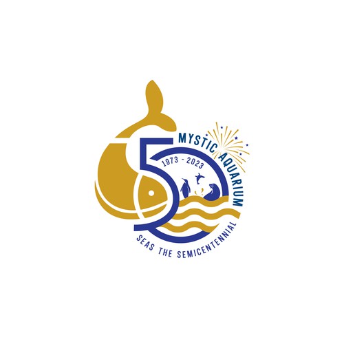Mystic Aquarium Needs Special logo for 50th Year Anniversary Réalisé par Congrats!