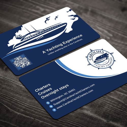 Carolina Yacht Charters Business Card Design réalisé par Brandmaker artist