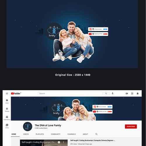 Design Take on this family task and help my YouTube family Channel get started. por Jenabs