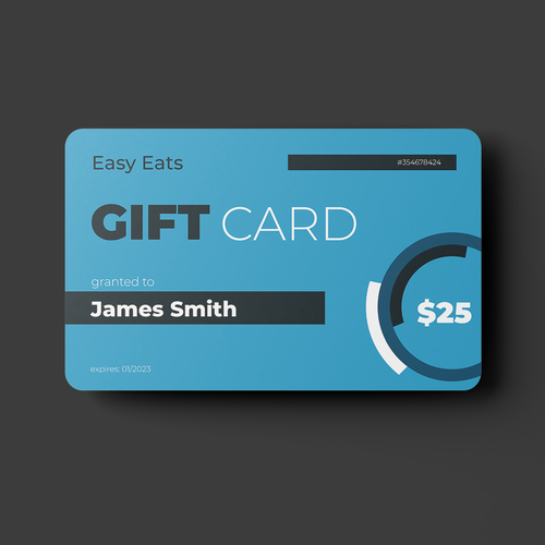 Universal Gift Card (for many merchants) Design by Emily Grace Graphic Design