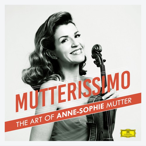 Illustrate the cover for Anne Sophie Mutter’s new album デザイン by Maria Nersi