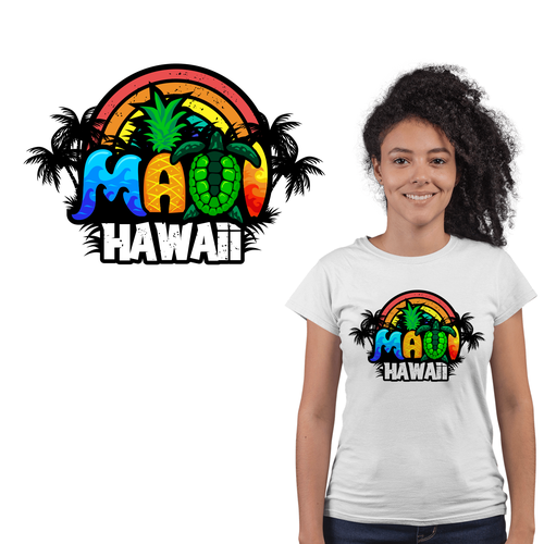 A T-Shirt Design to appeal to travelers to Maui Hawaii Design by Ongie