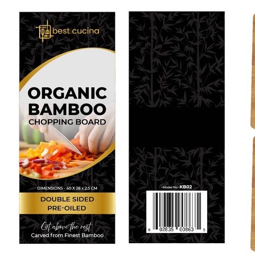 Bamboo Chopping Board Colour Card (2 Bamboo Chopping Board Models) Design by line2code