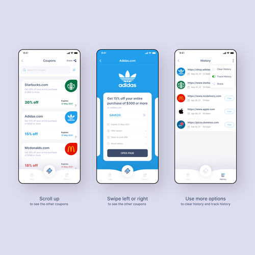 Design for a Coupon/Promotion app Design by Graphic Human