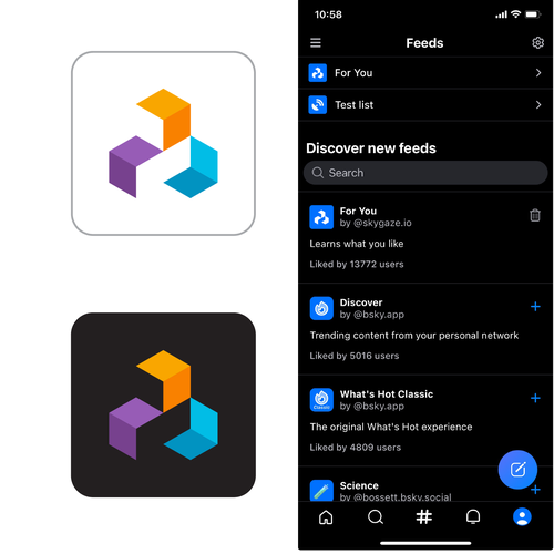 For You social media algorithm icon (app icon) Design von coi