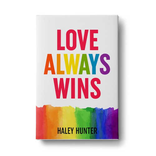 LGBTQ lesbian Loud and proud rainbow book cover To Attract readers Design by Sam Arts Studio