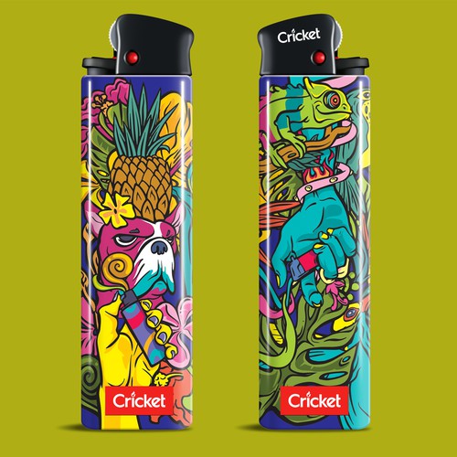 Create illustrations for a limited collection of Cricket Lighters (Multiple Winners) Design by milomilo