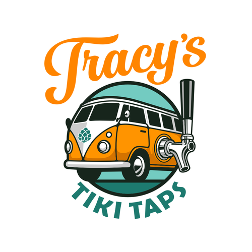 Fun Logo to help us attract people to our beer bus Design by guinandra