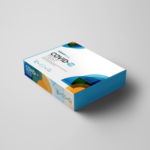 Design a box for convenient at home diagnostic testing Diseño de sougatacreative