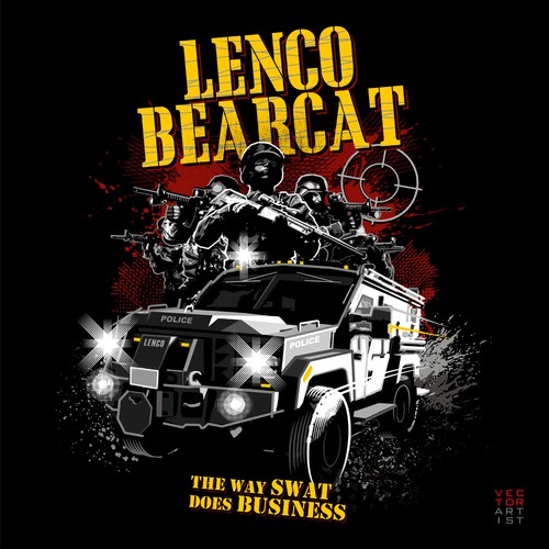 Lenco BearCat Ontwerp door VectorArtist