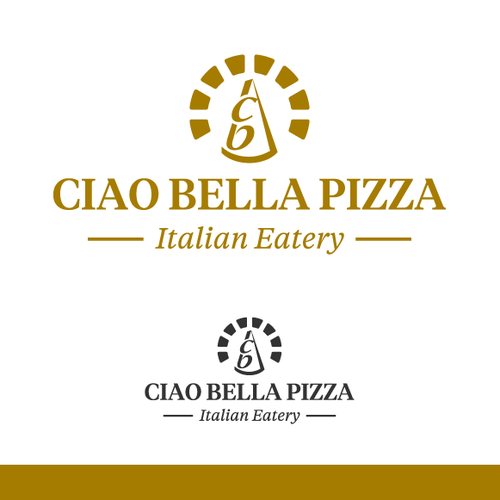 Ciao Bella Pizza Logo Design by Luel