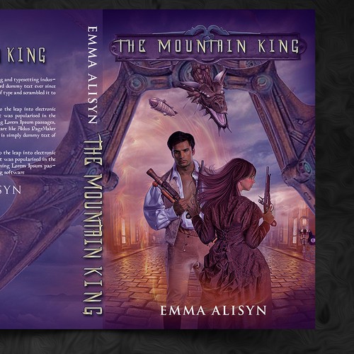 Futuristic dragon steampunk romance Design by Nicole7