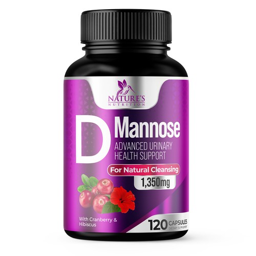 Design Colorful D-Mannose Design Needed for Nature's Nutrition por UnderTheSea™