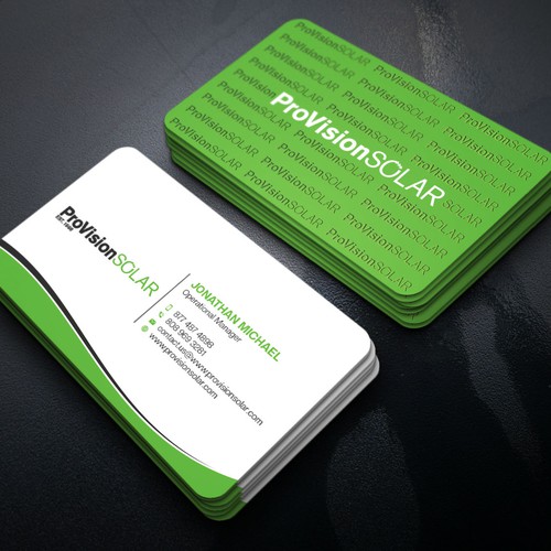 Solar Business Cards Design réalisé par Xclusive16