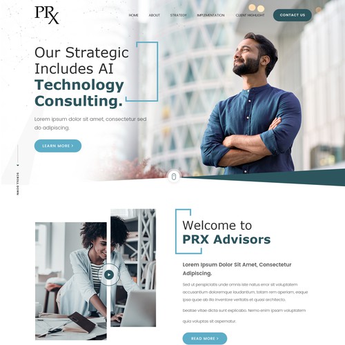 High-End Consulting Website Design Design by Webwooter™