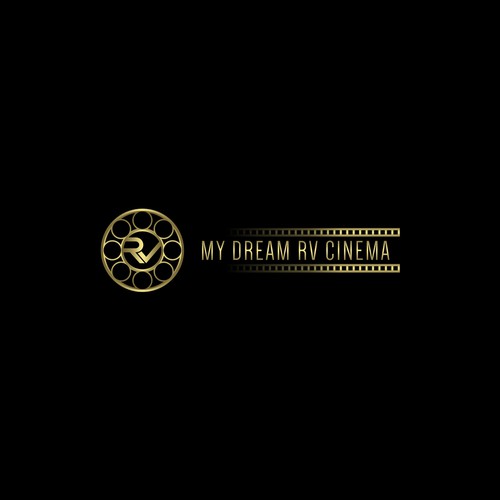 RV COMPANY EXPANDS INTO MOVIES AND PRODUCTION . NEED TO BLEND TO EXISTING LOGO Design by N A R D I N I . d e s i g n