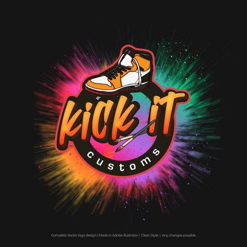 Design a Logo for the next premier custom shoe designer in the northeast. Looking for a very colorful and fun logo! Design por Artℓove Artwork ✅