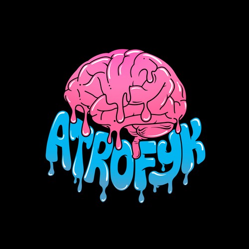 Diseño de Help me melt brains with a logo representing my internet persona de Athew_Yana