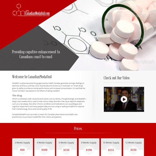 Create a professional landing page that sells a pharmaceutical drug to
health practitioners Design by Gendesign