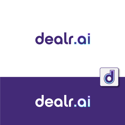 Create a simple and techy logo for a new AI product for dealr.cloud - dealr.ai Diseño de faozanasrul