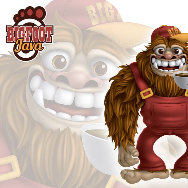 Big Foot mascot design for BFJ