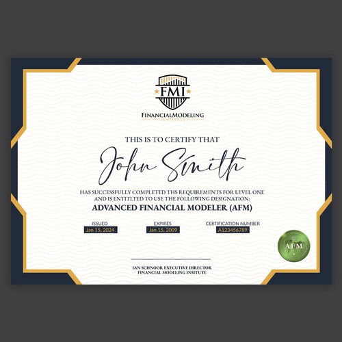 Looking for Custom Professional Certificate Design-ontwerp door Tety design