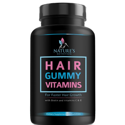 Nature's Nutrition needs a Gummy Vitamins black label Design by agooshe