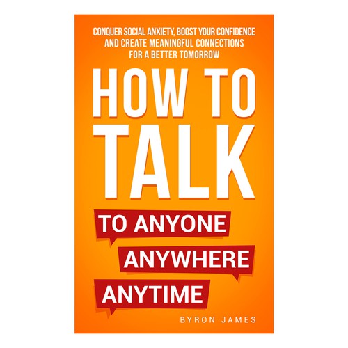 Design a book cover for people who are uncomfortable talking to others Design by Distinguish♐︎