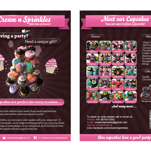 Cupcake Flyer for Cream n Sprinkles Design by iGreg