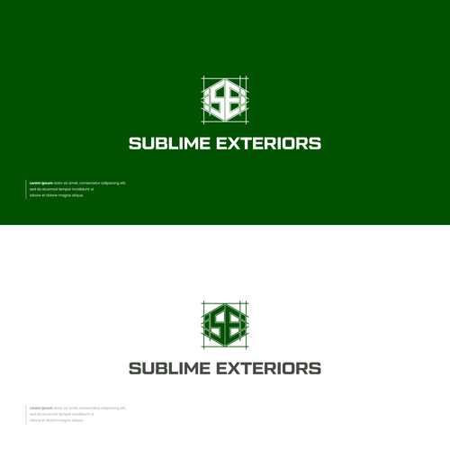 Modern Single Logo - Guaranteed - Sublime Exteriors Design by yapo™
