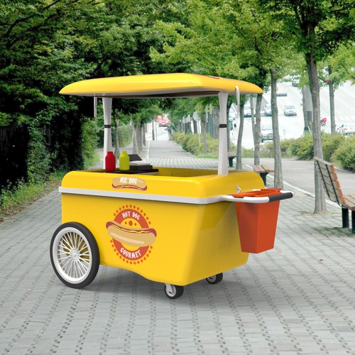 Food Cart To Sell Gourmet Hot Dog Design by cs.marton