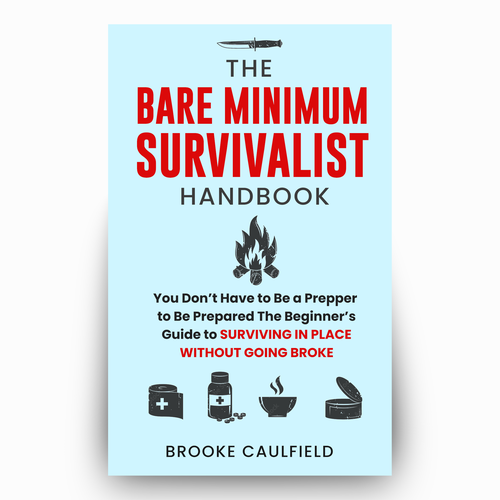 Design rugged, vibrant book cover for "shelter in place" how-to guide Diseño de Hisna