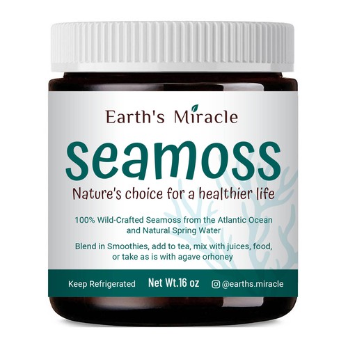 Design a Label for our Sea Moss Gel Product Design by ve_sta