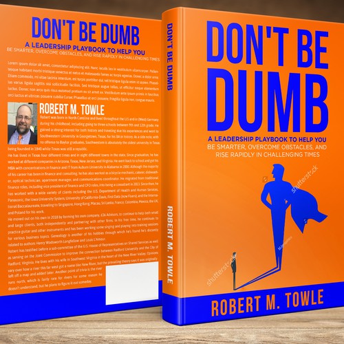 Design a positive book cover with a "Don't Be Dumb" theme Design by studio02