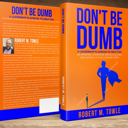 Design a positive book cover with a "Don't Be Dumb" theme Design réalisé par studio02