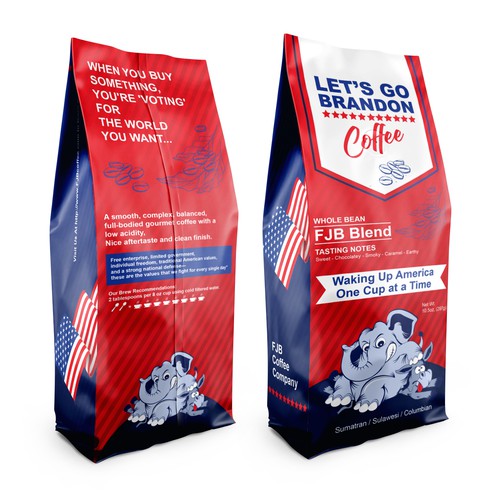 Coffee Bag design that appeals to "Let's Go Brandon" Coffee Drinkers Design réalisé par Scart-design